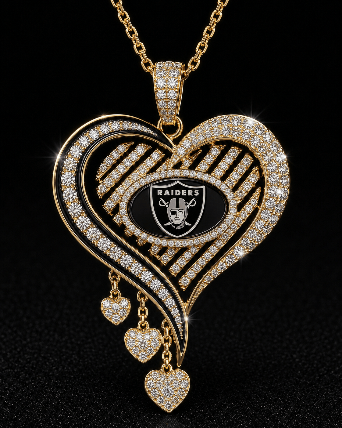 LVR Solid Gold Chain with Diamond Pendant TMH