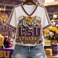 Premium LSU V-neck Shirt PTKL