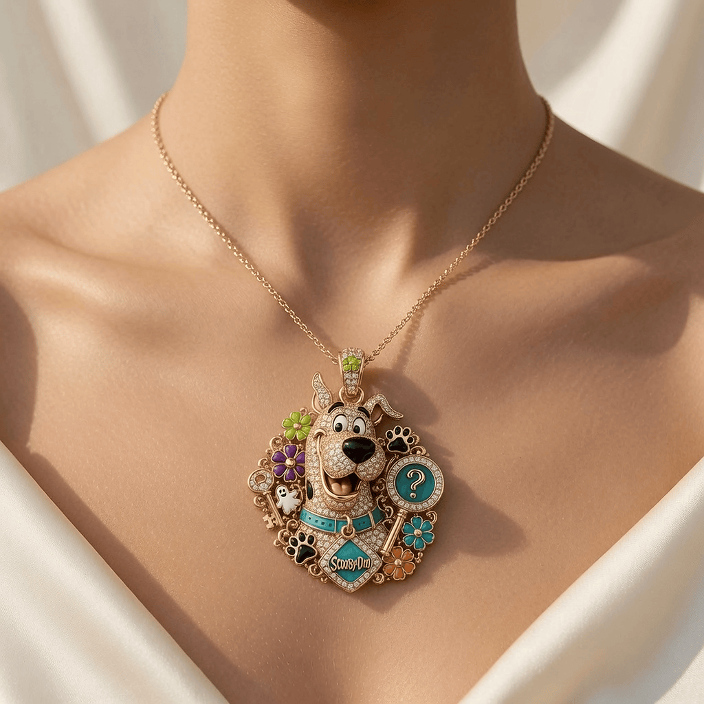 SCBD Solid Gold Chain with Diamond Pendant PDL