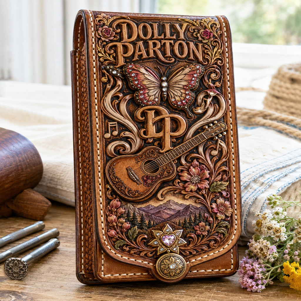 DLPT Western Leather Belt Phone Holster HTTT