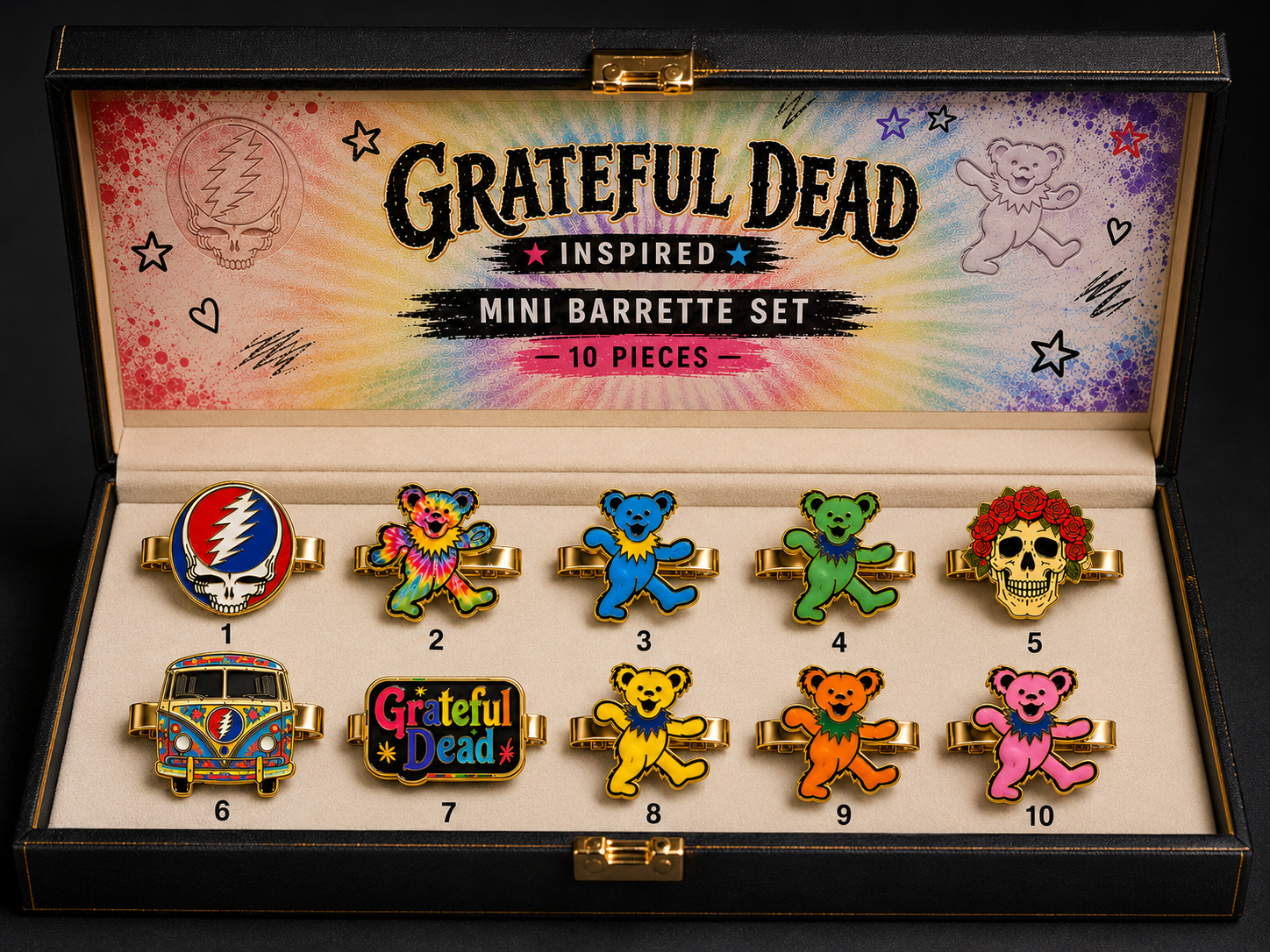 GRFD Elegant Gold Mini Barrettes for Women TTTT