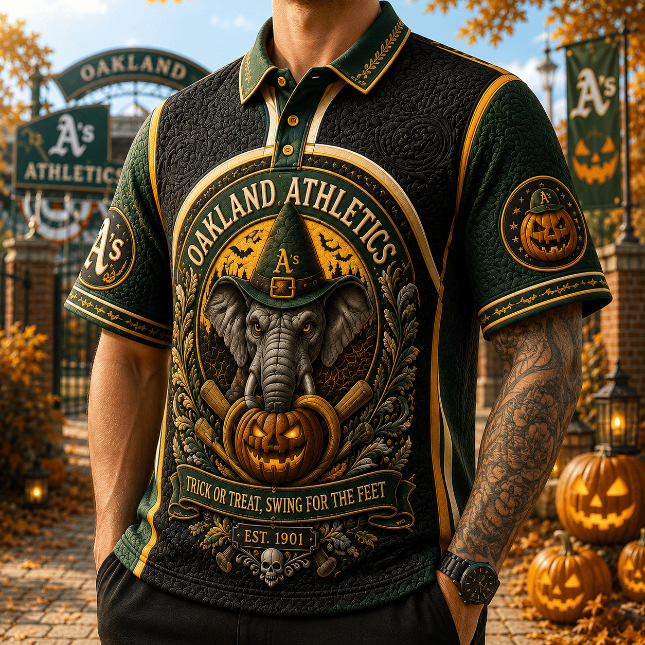 PREMIUM OKAA EMBOSS POLO SHIRT HQH
